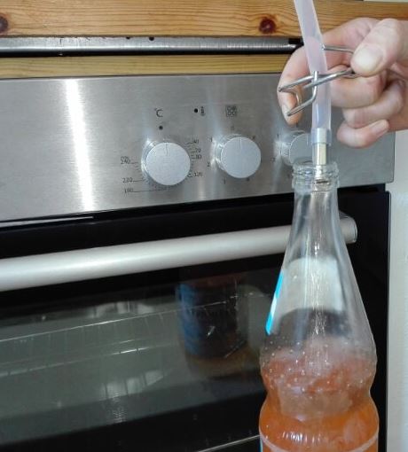 Apfelsaft abfuellen
